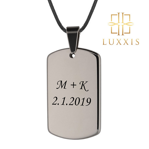 Luxus medál lánccal Carbide Tungsten Tag Luxxis