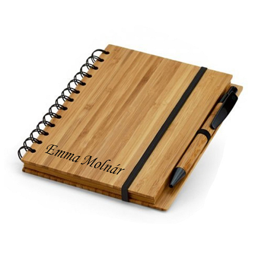Bambusz notebook kicsi