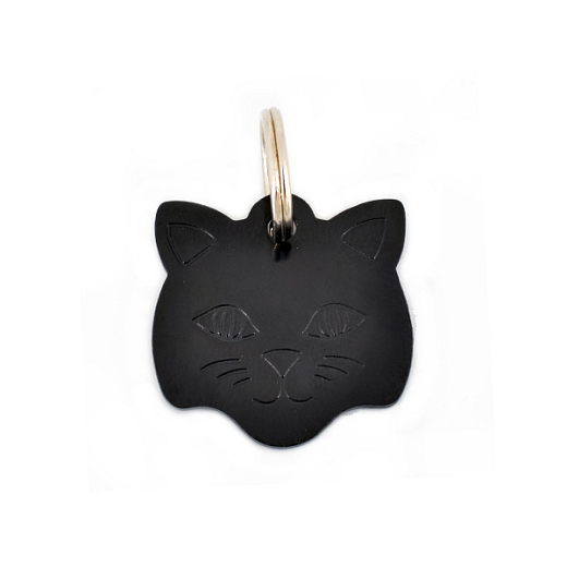 Macska fém bélyegző fekete