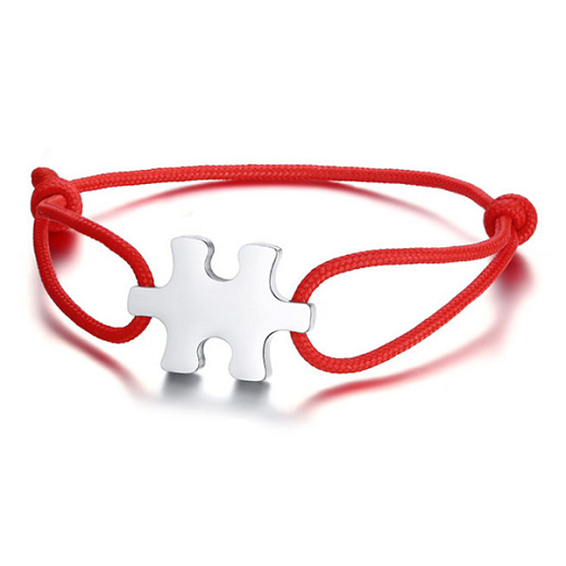 Karkötő Unisex Puzzle piros