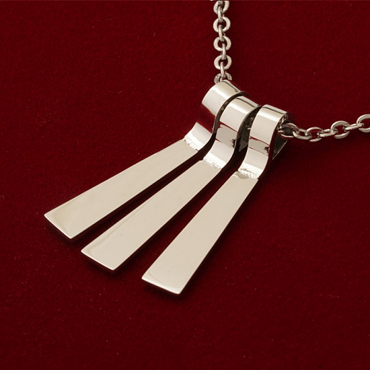 Sebészeti acélból készült női nyaklánc Family Pin 3. változat