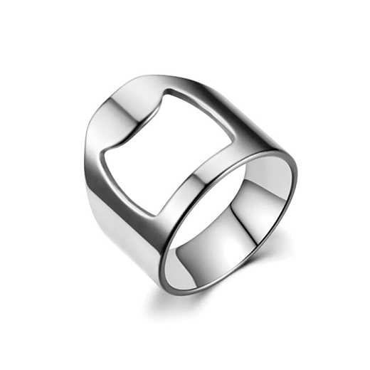 Sebészeti acélból készült gyűrű Sörnyitó